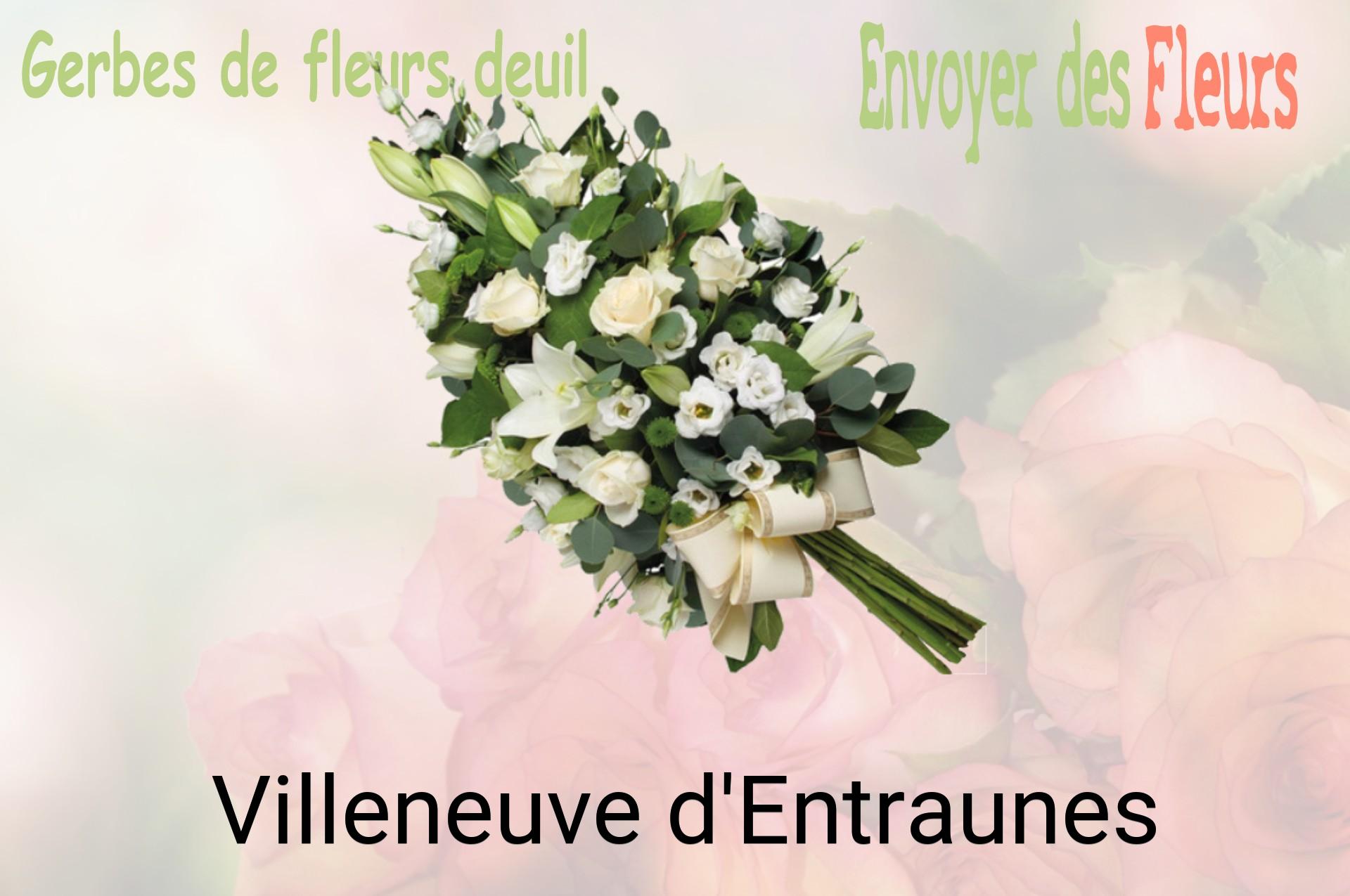 Gerbe de fleurs de deuil livrée à Villeneuve-d'Entraunes